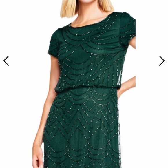 Adrianna Papell short sleeve blouson dress - Picture 3 of 6